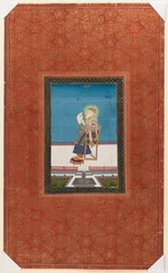 Shah Jahan avec un faucon, 1875-1900