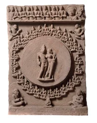 Shiva Parvati, de Makarandanagar (relief, 9e-10e siècle)
