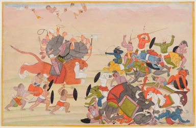 La Devi vainc Mahishasura, folio d