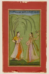 Deux dames dans un paysage, c.1725
