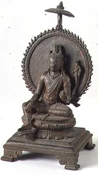 Vishnu, Pallava, Inde du Sud (bronze)