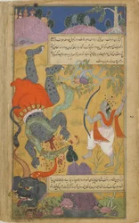 Vol.2 fol.223 Rama décapite Kumbhakarna