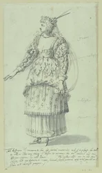 Chloris : esquisse finale pour Henriette Marie, vers 1631