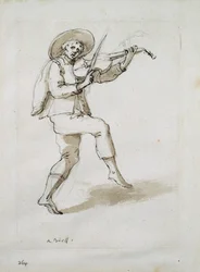 Homme avec une viole