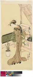 Serveuse à la Maison de Thé Owariya, vers 1768