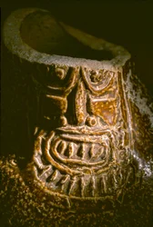 Artefacts de la Hucha. El Brujo est un complexe isolé de ruines pyramidales des Moche - une culture qui a régné sur la côte nord du Pérou d