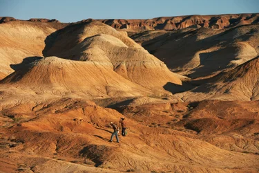 Scènes autour de Wu Cai Wan dans le désert de Gobi, Xinjiang, Chine occidentale, 2007