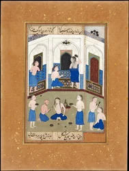 Mihr dans un bain public à Khwarazm