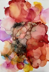 Abstrait fluide et dynamique