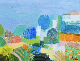 Paysage abstrait coloré