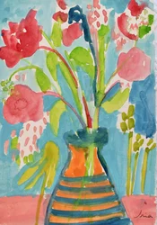 Nature morte florale éclatante