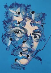 Dalí et mésanges, 2015