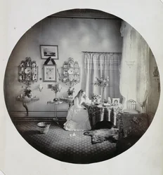 Intérieur de la maison Muckross, vers 1865