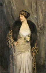 Gladys Wiles en manteau de léopard (Le Manteau de Léopard)