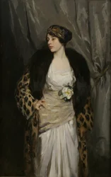 Gladys Wiles en manteau de léopard (Le Manteau de Léopard)