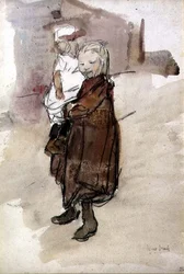 Fille et enfant