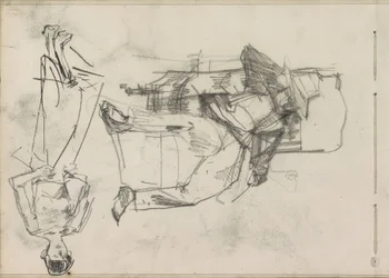 Homme sur une chaise et une femme debout