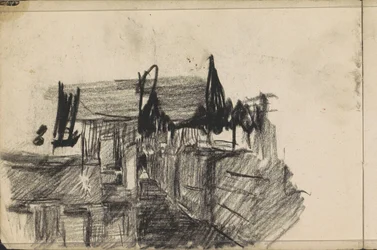 Vue de rue avec des figures
