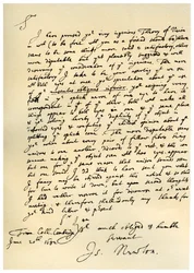 Lettre de Sir Isaac Newton à William Briggs, 20 juin 1682