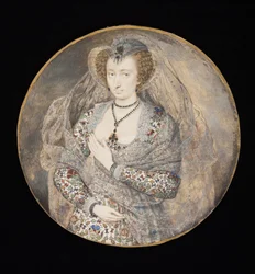 Dame inconnue, autrefois appelée Lucy Harrington, Comtesse de Bedford, c.1605