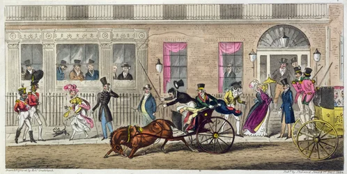 Extérieur de Fishmongers Hall, une panne régulière, 1824