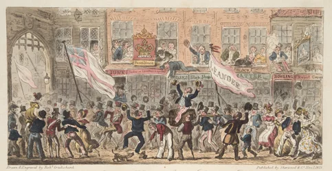 Point Street, Portsmouth, de The English Spy, pub. 1824