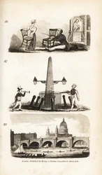 Réparateur de chaises, garçon de nouvelles, pieman volant et pont de Blackfriar