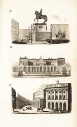 Charing Cross, Carlton House et le Quadrant, Regent Street