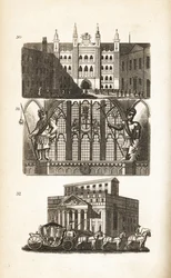Guildhall de Londres, Gog et Magog et le Mansion House