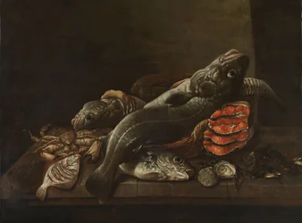 Nature morte avec poissons