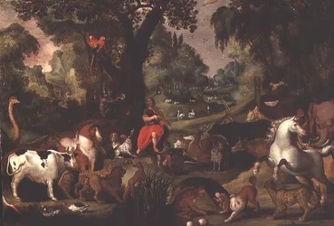 Orphée charmant les animaux