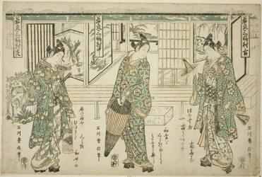 Jeunes Hommes à la Mode - Un Ensemble de Trois (Wakashu sanpukutsui)