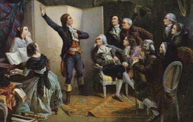Claude Joseph Rouget de Lisle chantant La Marseillaise