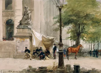 Campement sur la Place de la Boure, 4 juin