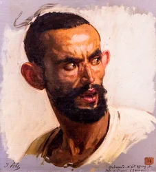 Tête kabyle, vers 1861 (huile sur toile)