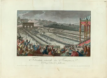 La Fête de la Fédération au Champ de Mars le 14 juillet 1790, 1790