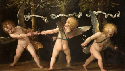 Allégorie avec chérubins ailés, vers 1635
