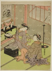 Serpent, de la série "Les douze signes du zodiaque à la mode (Furyu juni shi)"