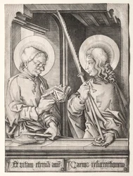 Les Douze Apôtres aux fenêtres gothiques : Saint Matthias et Saint Judas Thaddaeus
