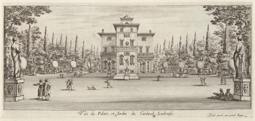 Vue du Palais et Jardin du Cardinal Ludovise