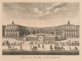 Vue du Château de Versailles, vue de l