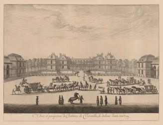 Vue et perspective du Château de Versailles, de l