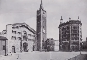Italie : Parme, cathédrale et baptistère