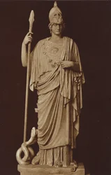 La statue de Minerve au Musée du Vatican, Rome
