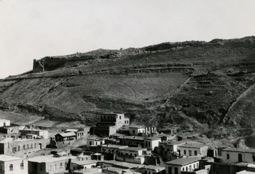 Vue des murs hellénistiques dans le coin nord-est de l