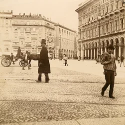 Vue de la Piazza del Duomo, Milan, 1873