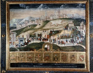 Arrivée à Sienne de Cosimo I de Médicis (1389 - 1464) - Archives Nationales, Sienne