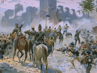 Bataille de Solférino et San Martino, 24 juin 1859, illustration d