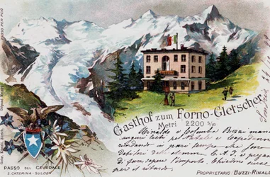 Cevedale Pass, carte postale, Trentin-Haut-Adige, Italie, XXe siècle