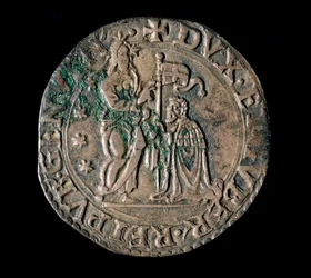 Monnaie de la République de Gênes : teston en argent